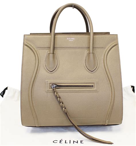 celine mini luggage tote taupe|Celine large phantom luggage tote.